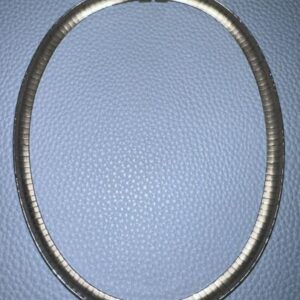 7.8mm Omega Sterling Necklace 16”