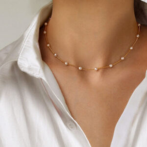 Fashion Pearl Chain Necklace Women Weddings Charm Party Jewlery Gift US❀