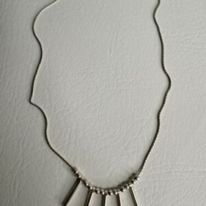 Bars and Beads HAN Italy 925 Sterling Silver Necklace 15”