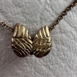 14K Yellow Gold Filled 1/20 Wings Necklace 18”